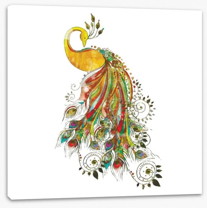 Peacock In Ochre 2 Peacock In Ochre - Image 2