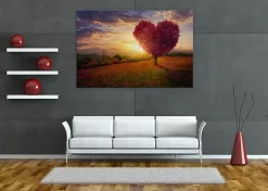 Meadow With The Love Heart Tree -Art Mural Shop 104301472 add image