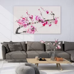 Pink Blossom Branch 6 Pink Blossom Branch -Art Mural Shop 109571201 add image