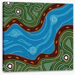 The River Trail -Art Mural Shop 126908753 stretchedcanvas