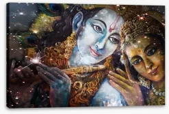 Krishna And Radha -Art Mural Shop 133570850 stretchedcanvas