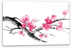 Cherry Blossom Branch -Art Mural Shop 133801986 stretchedcanvas