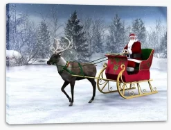 Dashing Through The Snow -Art Mural Shop 18441953 stretchedcanvas