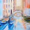 Gondalas On The Venice Canal