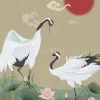 Cranes In The Lotus
