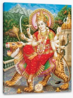Maa Durga The Warrior 4 Maa Durga The Warrior -Art Mural Shop 21484200 stretchedcanvas