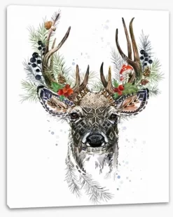 Forest Reindeer 9 Forest Reindeer -Art Mural Shop 239121800 StretchedCanvas