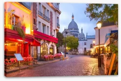 That Cafe In Montmartre -Art Mural Shop 243575259 stretchedcanvas
