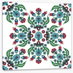 Ottoman Iznik Greens -Art Mural Shop 268071713 stretchedcanvas