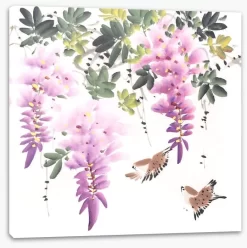 Little Wisteria Birds -Art Mural Shop 333167360 stretchedcanvas