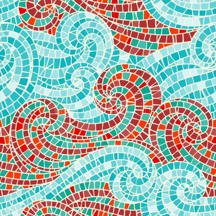 Swirly Sea Mosaic II 1 Swirly Sea Mosaic II