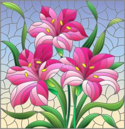 Pink Lily Window