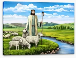 Minding The Flock 3 Minding The Flock -Art Mural Shop 359409969 stretchedcanvas