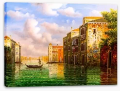 Crossing The Canal 3 Crossing The Canal -Art Mural Shop 365798380 stretchedcanvas