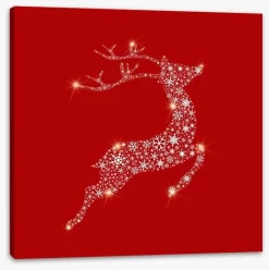 Dancing Reindeer -Art Mural Shop 37155524 stretchedcanvas