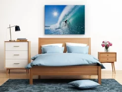 Surfer On Blue Ocean Wave -Art Mural Shop 37320867 add image