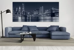 Manhattan At Night, NYC -Art Mural Shop 37762397 add image