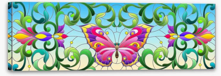 Butterfly Leaves Window 2 Butterfly Leaves Window - Image 2