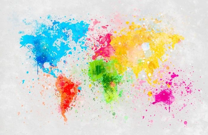 Rainbow Splatter Map 1 Rainbow Splatter Map