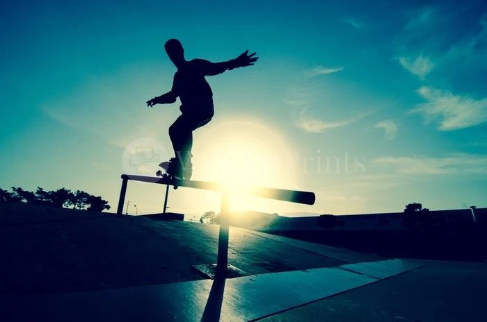Skateboarder Silhouette 1 Skateboarder Silhouette
