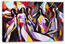 Girls Night -Art Mural Shop 401104503 stretchedcanvas