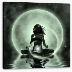Moonlight Meditation -Art Mural Shop 46160774 stretchedcanvas