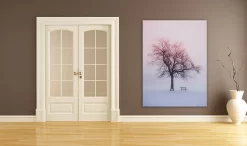 Winter Tree In Foggy Sunrise -Art Mural Shop 49035022 add image