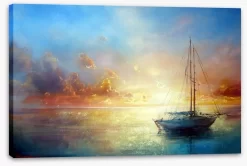 Sail Boat Seascape -Art Mural Shop 49140908 stretchedcanvas