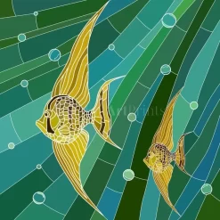 Yellow Fish Mosaic