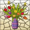 Stained Glass Tulips
