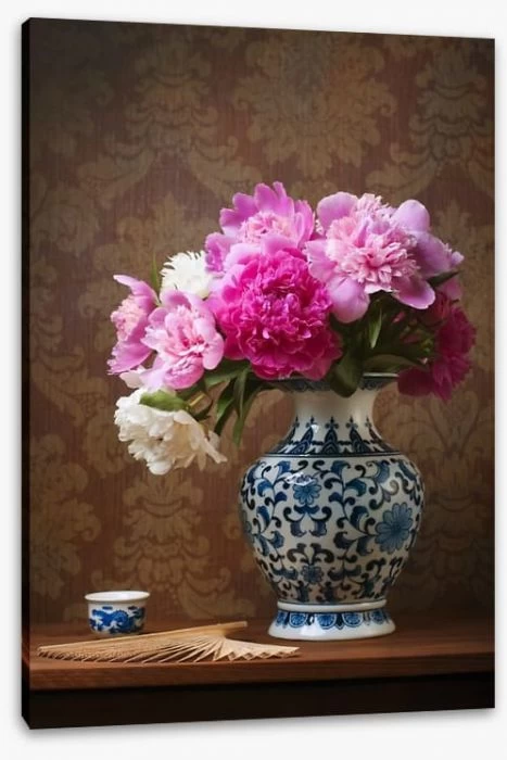 Peonies In A Chinese Vase 2 Peonies In A Chinese Vase - Image 2