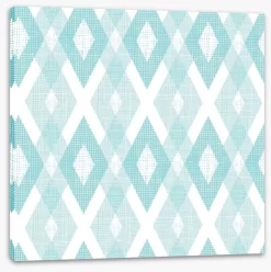 Soft Blue Diamonds -Art Mural Shop 54581510 stretchedcanvas