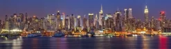 Manhattan At Night Panorama