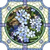 Blue Forget-me-not Art Nouveau