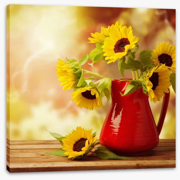 Red Jug Sunflowers 2 Red Jug Sunflowers - Image 2