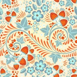 Strawberries And Leaves