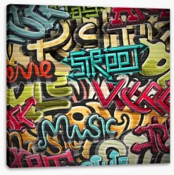 Street Music Graffiti -Art Mural Shop 59428004 stretchedcanvas
