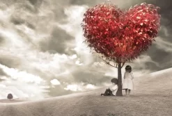 Children Under Love-heart Tree