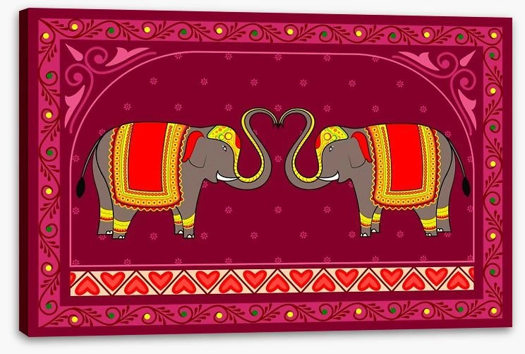 Festive Indian Elephants 2 Festive Indian Elephants - Image 2
