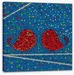 Little Birds Red -Art Mural Shop 61970106 stretchedcanvas