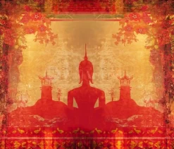 Silhouette Of Buddha