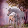 Unicorn Foal And Mum