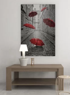 Red Umbrellas -Art Mural Shop 66343093 add image