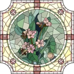 Pink Blossom Art Nouveau