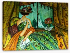 The Girl With Pearls -Art Mural Shop 77225745 stretchedcanvas