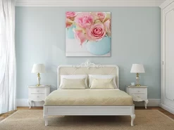 Pink Roses In A Vase -Art Mural Shop 81815237 add image