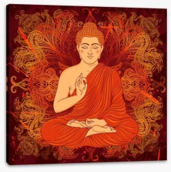 Sitting Buddha -Art Mural Shop 85316170 stretchedcanvas