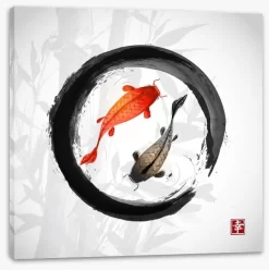 Lucky Koi -Art Mural Shop 90228632 stretchedcanvas