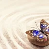 Beautiful Butterfly On The Sand