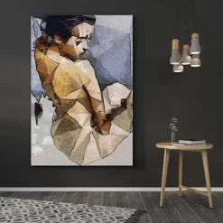 The Seated Woman -Art Mural Shop artistic large wall art 84561359